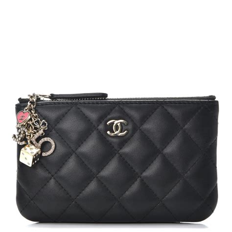 chanel classic coin purse black|chanel casino coin purse.